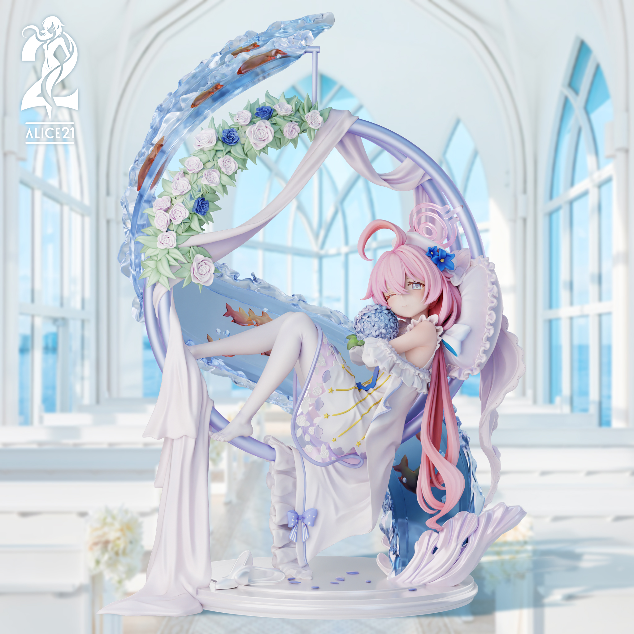 Alice21 × icepuli 蔚藍檔案BA純白誓約花海誓約星野稚熱gk公仔